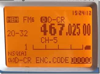 画面下に「D-CR ENC.CODE 00000」と表示される