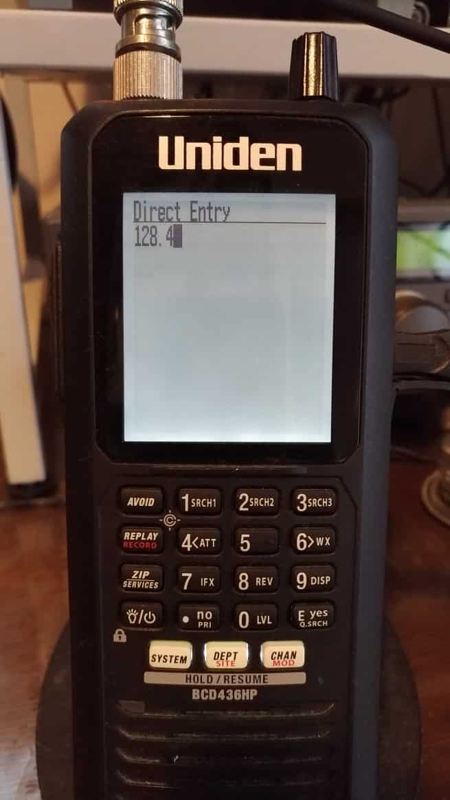 BCD436HPのVFO設定手順2